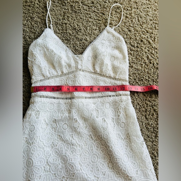 Abercrombie & Fitch White Lace Mini Dress - Picture 7 of 16